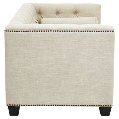2 Seater Stone Fabric Sofa, Surina