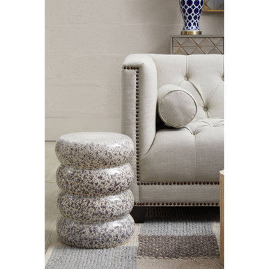 2 Seater Stone Fabric Sofa, Surina
