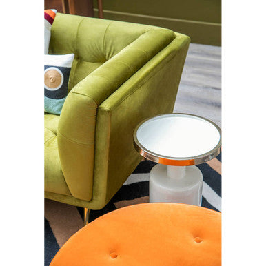 Elva Side Table With White Base