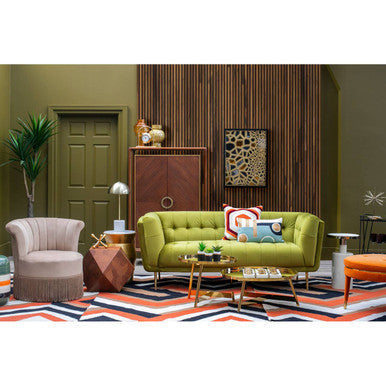 Elva Side Table With White Base