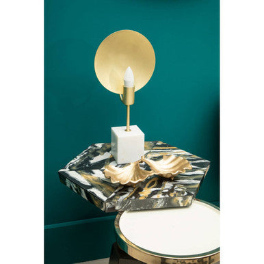 Elva Side Table With White Base