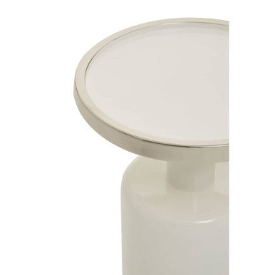 Elva Side Table With White Base
