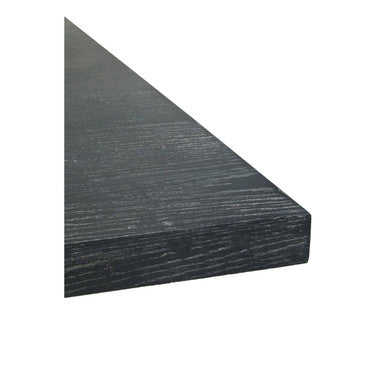 Black and Grey Oak Veneer Wooden Coffee Table with Gold Finish Metal Angular Base, Lena