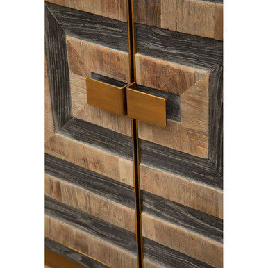 Roselle Two Door Recycled Elm Wood Sideboard
