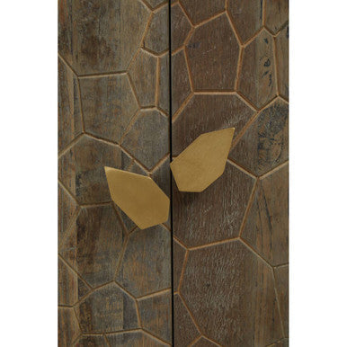 Malay Recycled Elm Wood Tall Cabinet