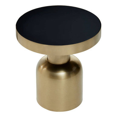 Corra Side Table With Circular Glass Top