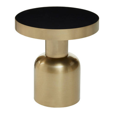 Corra Side Table With Circular Glass Top