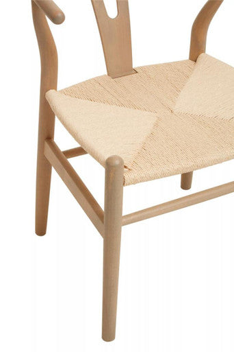 Lyon Wishbone Beech Wood Chair