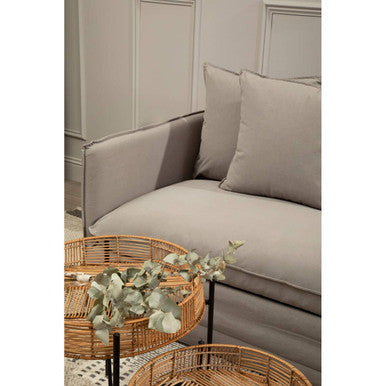 3 Seater Grey Sofa, Antibes