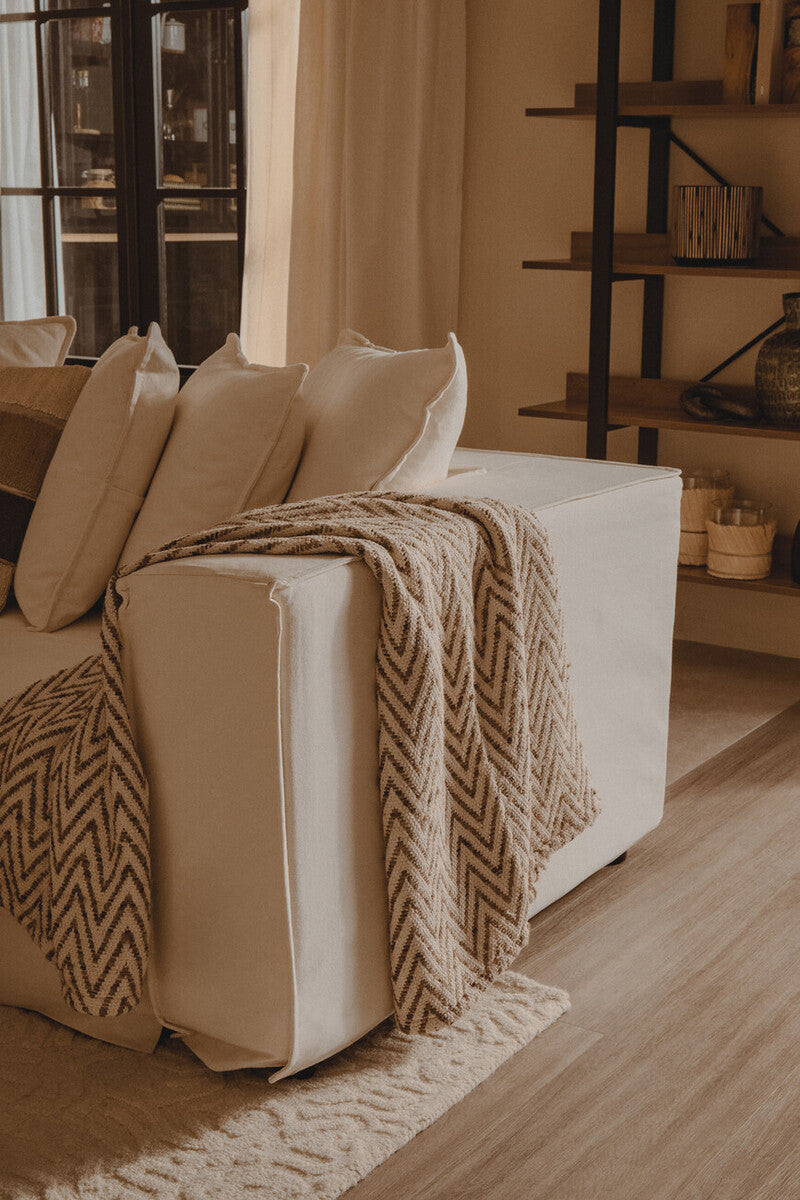 3 Seater Cream Sofa, Marseille
