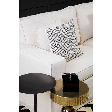 3 Seater Cream Fabric Sofa, Valensole
