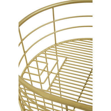 Rabia Gold Finish Bar Chair