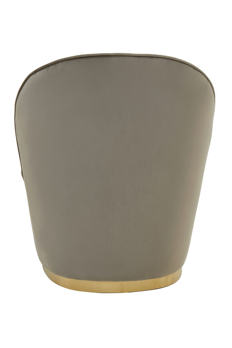 Tamra Mink Velvet Gold Base Chair