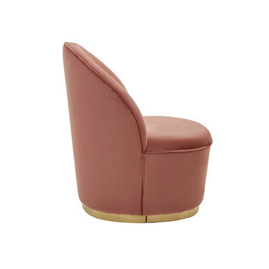 Tamra Dusty Pink Velvet Gold Base Chair