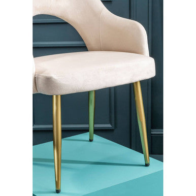 Dani Stone Velvet Dining Chair