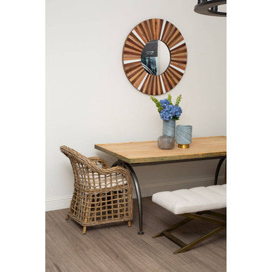 Gilden Natural Bench With Cross Base
