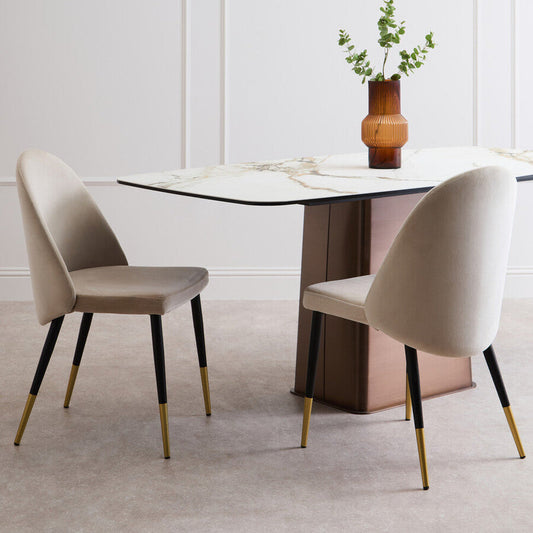 Gilden Dining Chair With Curved Back