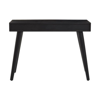 Boho Black and White Acacia Wood 2 Drawer Console Table