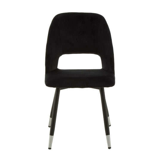 Warren Black Velvet Dining Chair