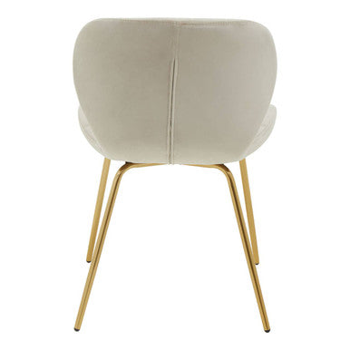 Warton Mink Velvet Dining Chair