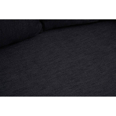 2 Seater Black Fabric Sofa, Azalea