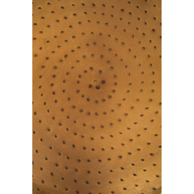 Antique Brass Effect Side Table with Hammered Dot Texture, Arti
