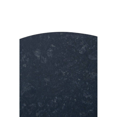 Black Marble Top 3 Tier Round Side Table with Slim Iron Frame, Templar