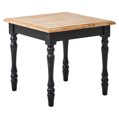 Kensington Townhouse Antique Grey Oak Wood Side Table