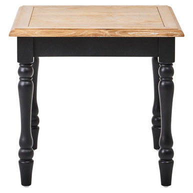Kensington Townhouse Antique Grey Oak Wood Side Table