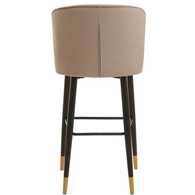 Vieste Mink Velvet Bar Chair