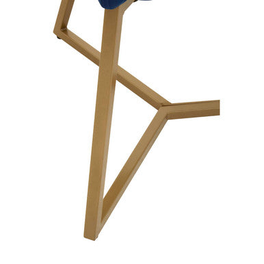 Vieste Midnight Blue Velvet Dining Chair