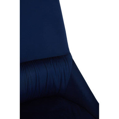 Vieste Midnight Blue Velvet Dining Chair