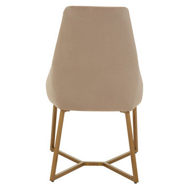 Vieste Mink Velvet Dining Chair