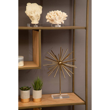 Grenoble Brushed Brass Multi Tier Shelving Unit
