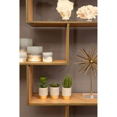 Grenoble Brushed Brass Multi Tier Shelving Unit