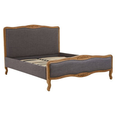 Parkside Grey Fabric Kingsize Bed