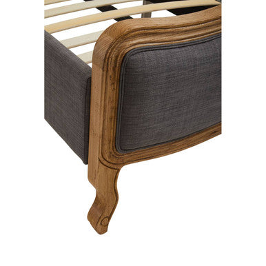 Parkside Grey Fabric Super Kingsize Bed