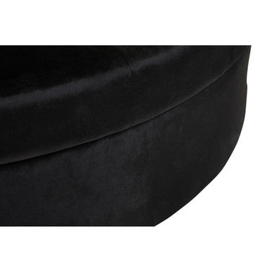 Black Velvet Modular Round Sofa, Hartford