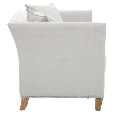2 Seater Grey Fabric Sofa, Sutton