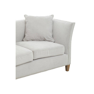 2 Seater Grey Fabric Sofa, Sutton