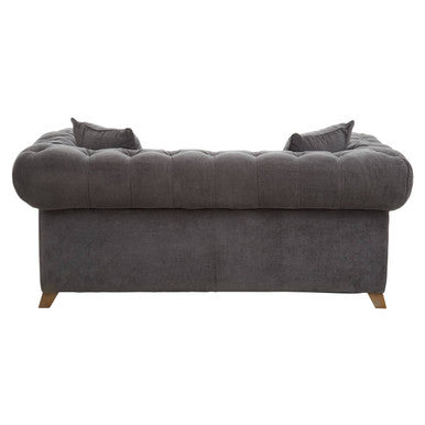 2 Seater Grey Fabric Sofa, Spencer