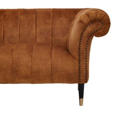 3 Seater Gold Velvet Sofa, Siena
