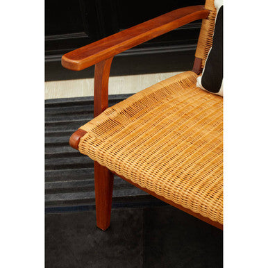 Java Woven Chair In Brown Natural Rattan