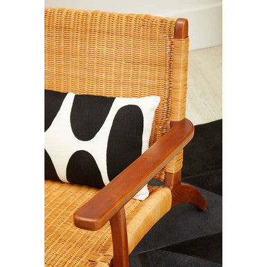 Java Woven Chair In Brown Natural Rattan