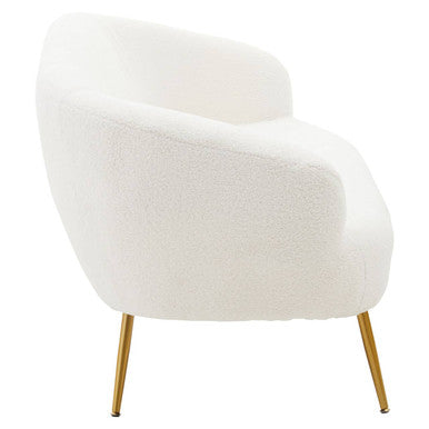 2 Seater Sofa With Gold Finish Legs, Yazmin