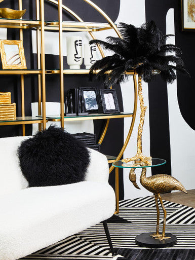 2 Seater Sofa With Black Finish Legs, Yazmin