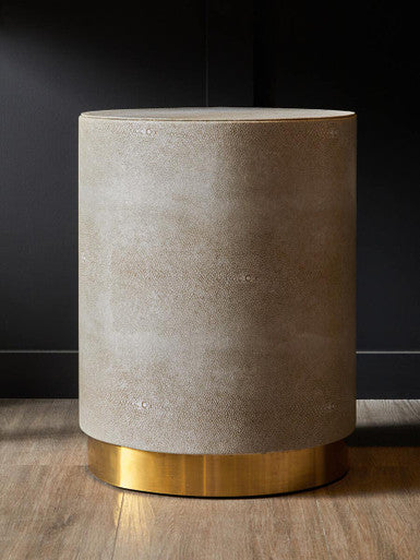 Cadio Shagreen Round Stool