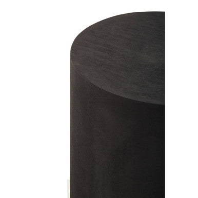 Naro Black And Gold Concrete Look Side Table