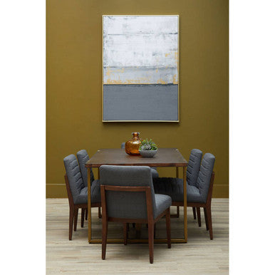 Brando Charcoal Grey Dining Chair with Oak Legs