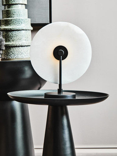 Pali Black Aluminium Round Side Table
